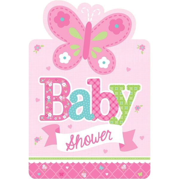 Welcome Baby Girl Party Invitations Welcome Baby Girl Invites Fun Party Supplies