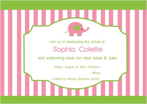 Welcome Baby Party Invitations A Whimsical Welcome Home
