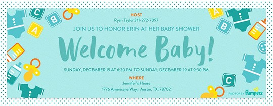 Welcome Baby Party Invitations Online Baby Shower Invitations Evite Com