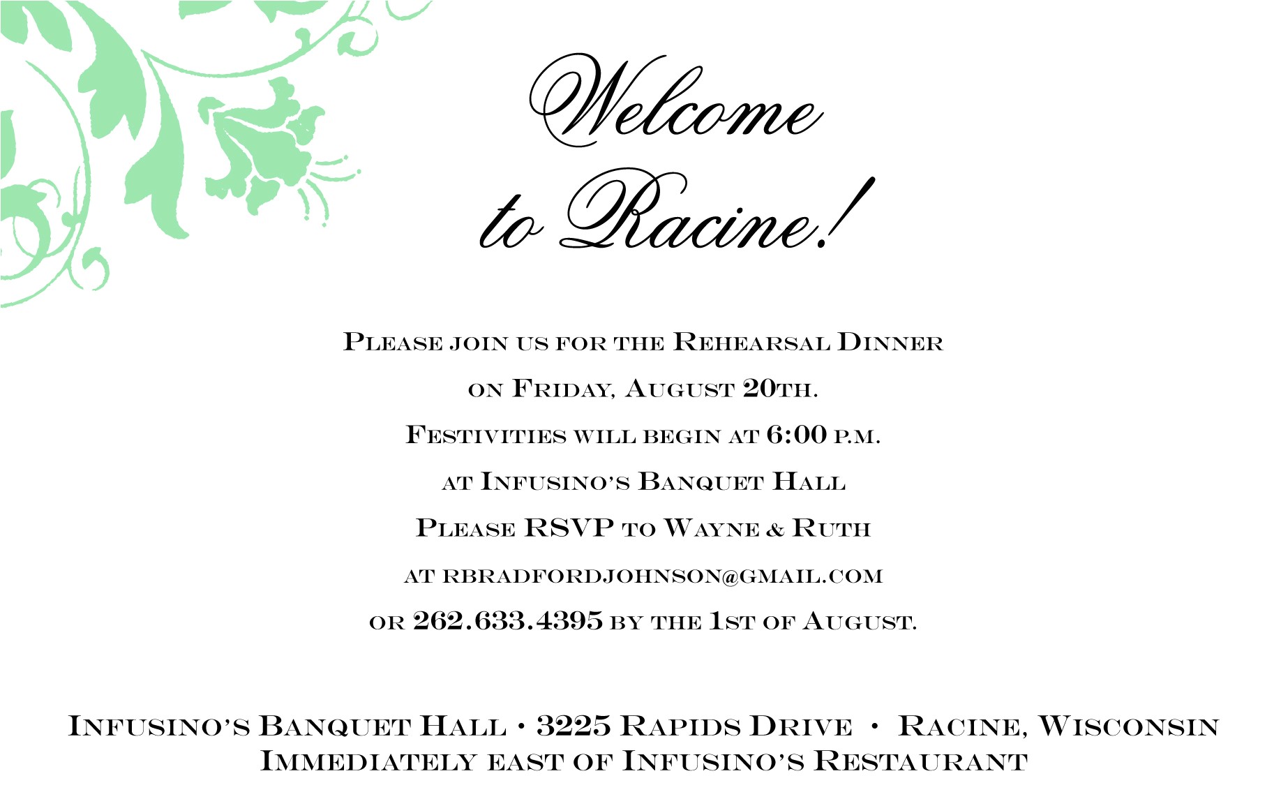 Welcome Party Invitation Template Rehearsal Dinner Invitation Quotes Invitation Templates