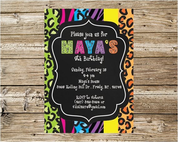 Wild Animal Birthday Party Invitations Items Similar to Wild Animal Print Birthday Party Wild Animal Birthday Party Invitations Items Similar to Wild Animal Print Birthday Party