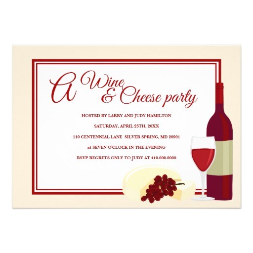 Wine and Cheese Party Invitation Template Free Wine Cheese Party Invitations 5 Quot X 7 Quot Invitation Card