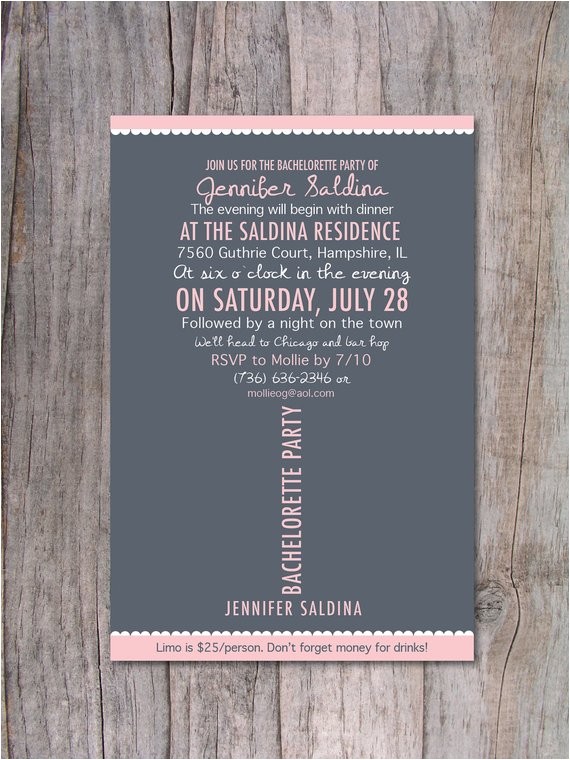 Winery Bachelorette Party Invitations Bachelorette Party Invitation Wine Lovers