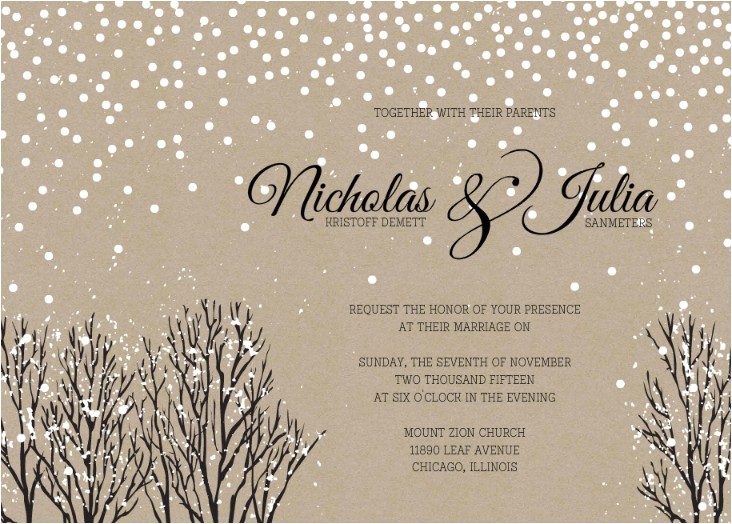 Winter Wonderland Party Invitation Ideas Winter Wedding Invitation Wording Winter Wonderland