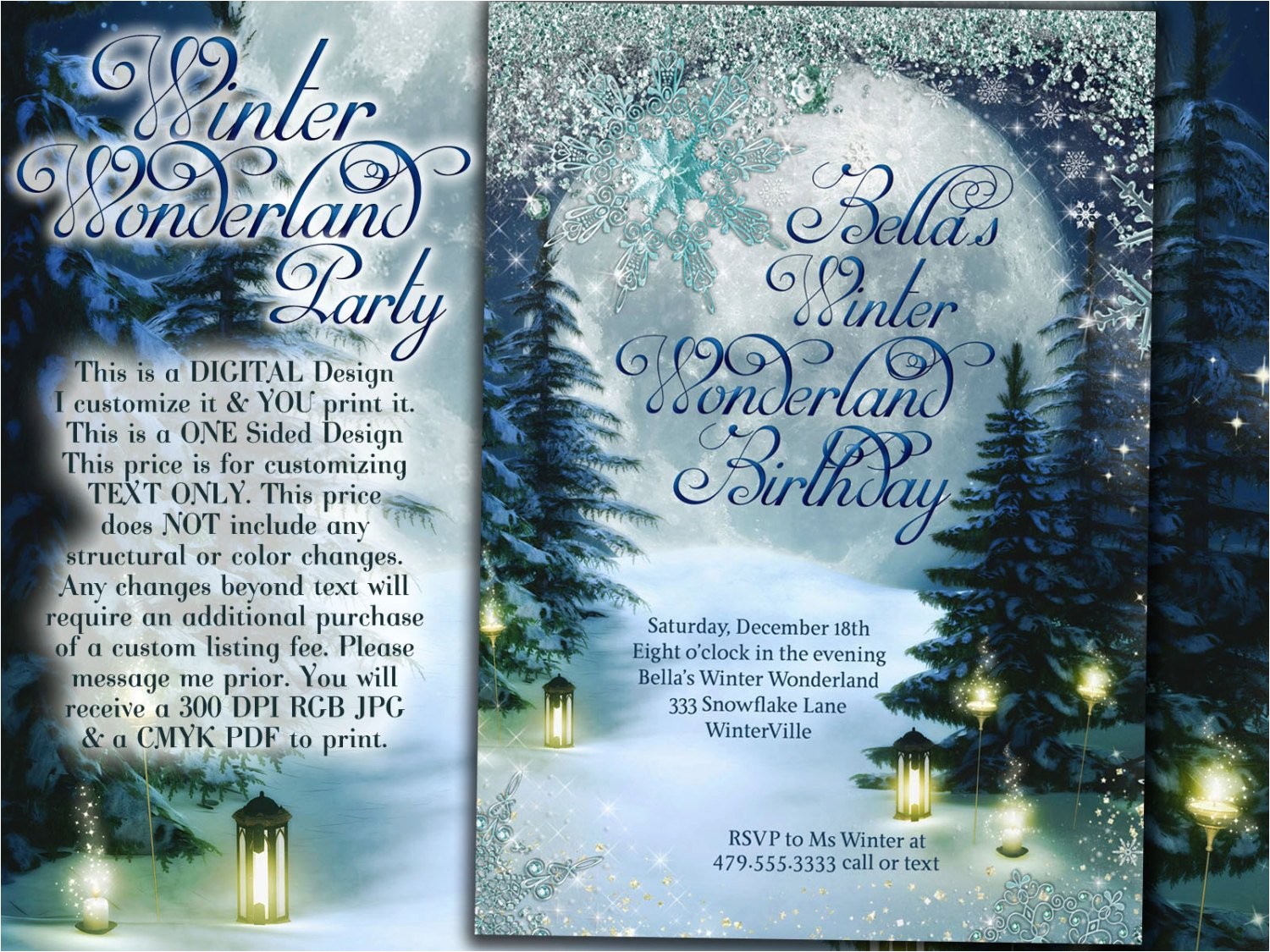Winter Wonderland Party Invitation Ideas Winter Wonderland Party Winter Invitation Winter Party
