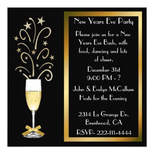 Wording for New Years Eve Party Invite New Year S Eve Party Invitations Wording