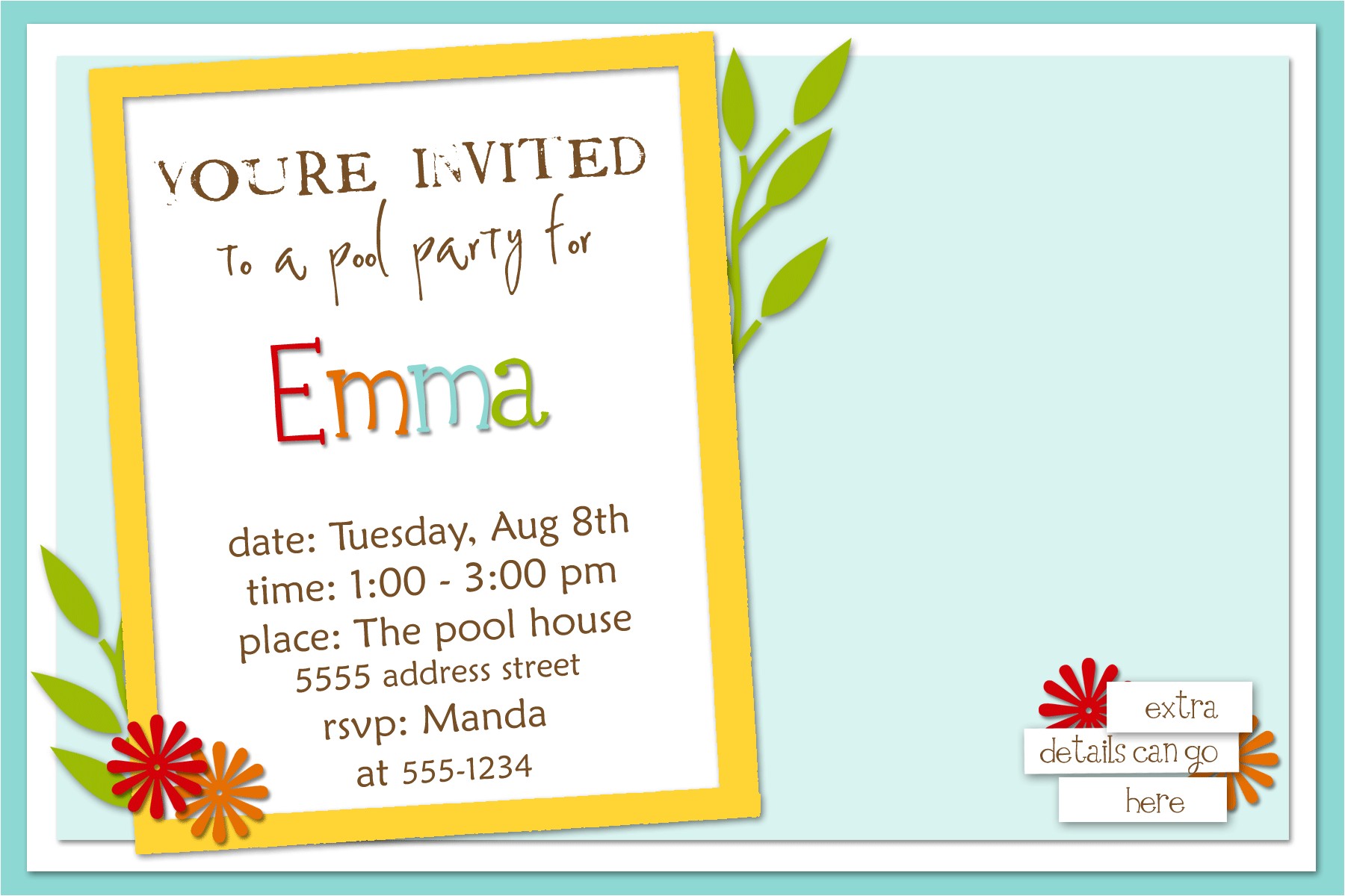 Write An Invitation to A Party How to Write A Birthday Invitation Eysachsephoto Com