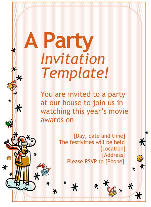 Write An Invitation to A Party How to Write An Invitation to A Party Invitation Template