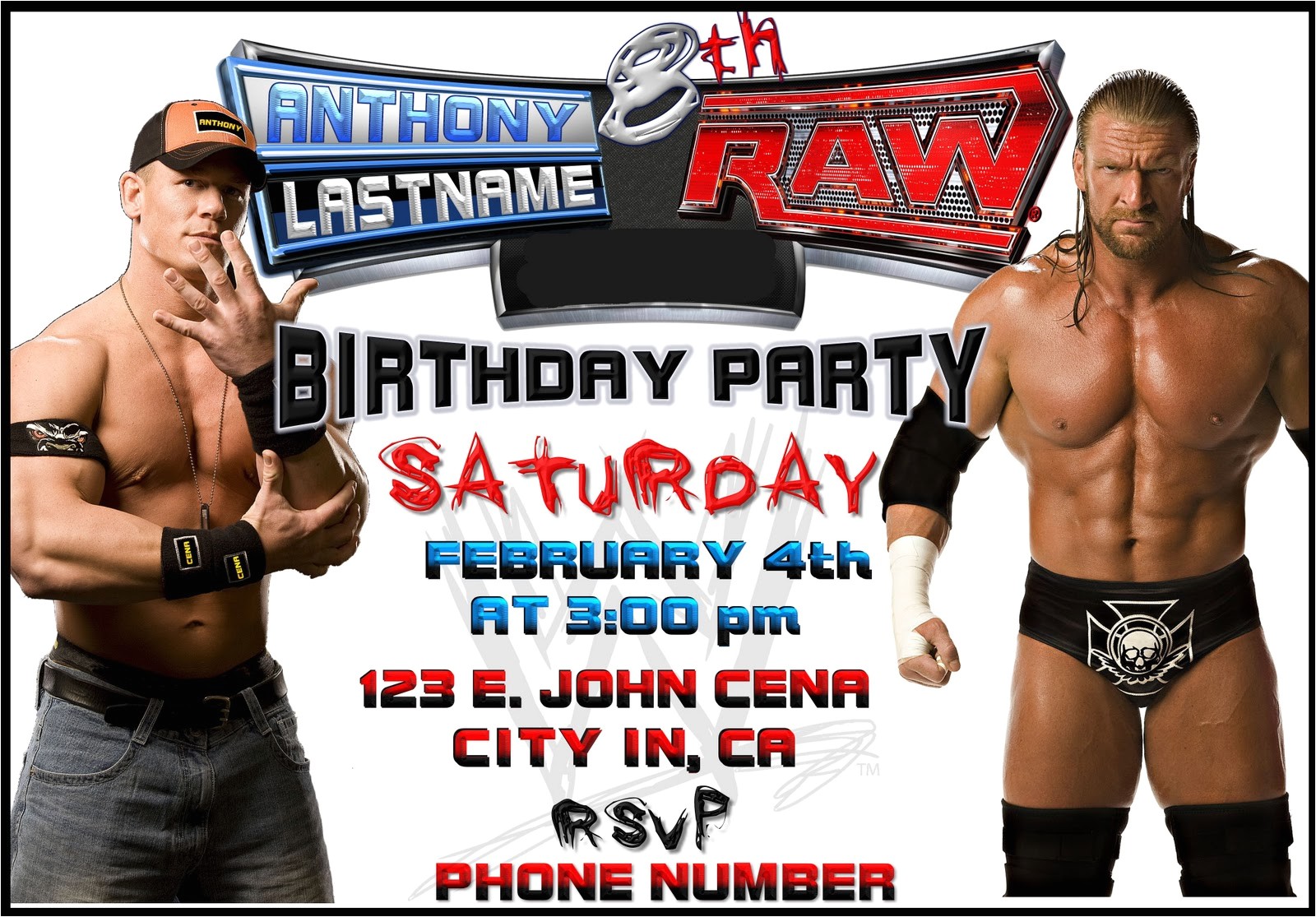 Wwe Birthday Party Invitations Free 40th Birthday Ideas Free Wwe Birthday Invitation Templates Wwe Birthday Party Invitations Free 40th Birthday Ideas Free Wwe Birthday Invitation Templates