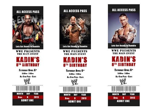 Wwe Birthday Party Invitations Free Printable Wwe Birthday Party Invitations Tickets by Wwe Birthday Party Invitations Free Printable Wwe Birthday Party Invitations Tickets by