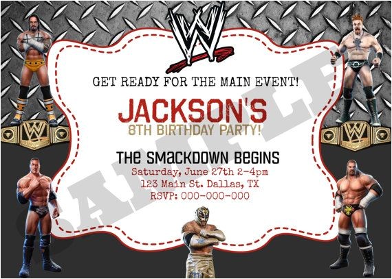 Wwe Birthday Party Invitations Free Wwe Wrestling Birthday Invitation by Kaitlinskardsnmore On Wwe Birthday Party Invitations Free Wwe Wrestling Birthday Invitation by Kaitlinskardsnmore On