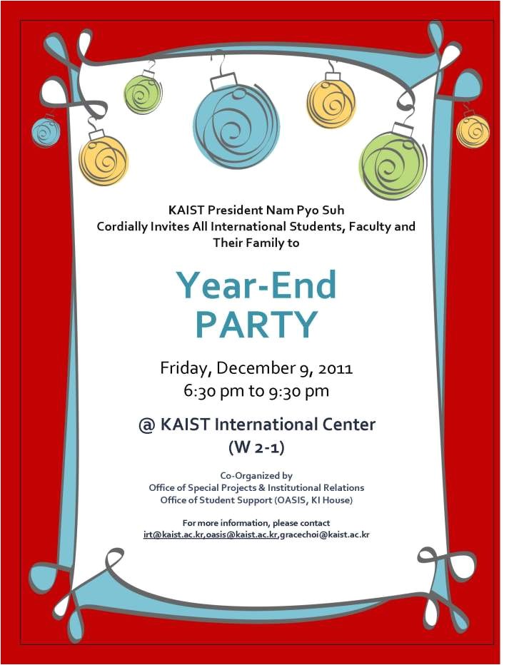 Year End Party Invitation Wording 6 Incredible Year End Party Invitation Braesd Com