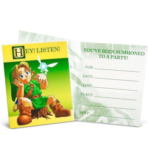 Zelda Party Invitations the Legend Of Zelda Invitations