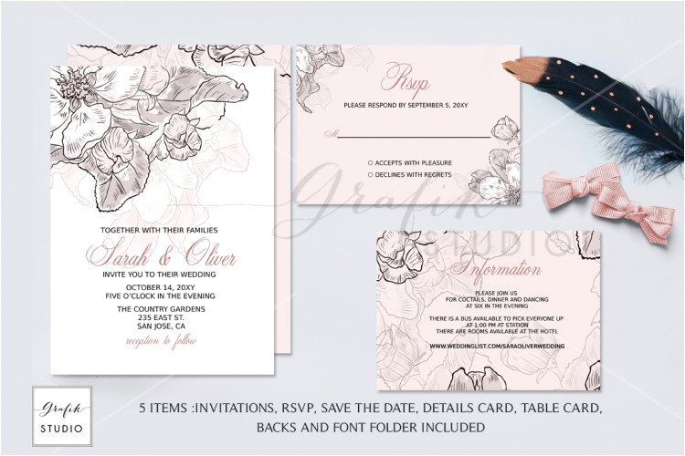 6 X 6 Wedding Invitation Template Simple Graphic Sets for Unique Wedding Invitations the