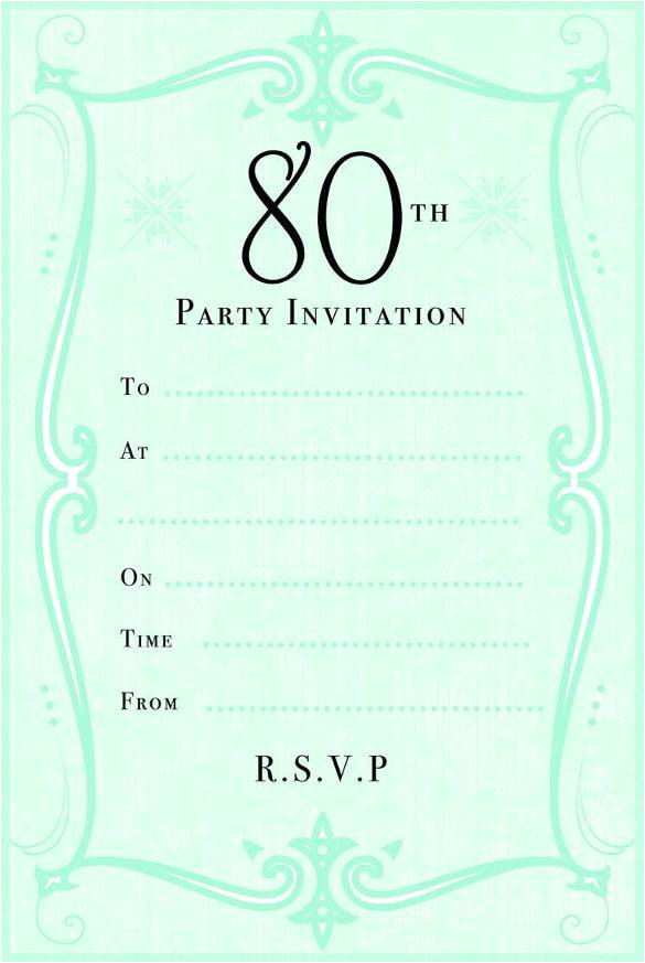 80th Birthday Invitation Template Uk 10 Sample Images 80th Birthday Party Invitations