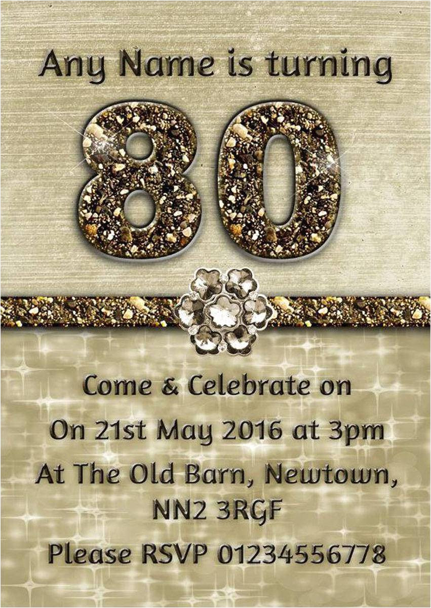 80th Birthday Invitation Template Uk 10 Sample Images 80th Birthday Party Invitations