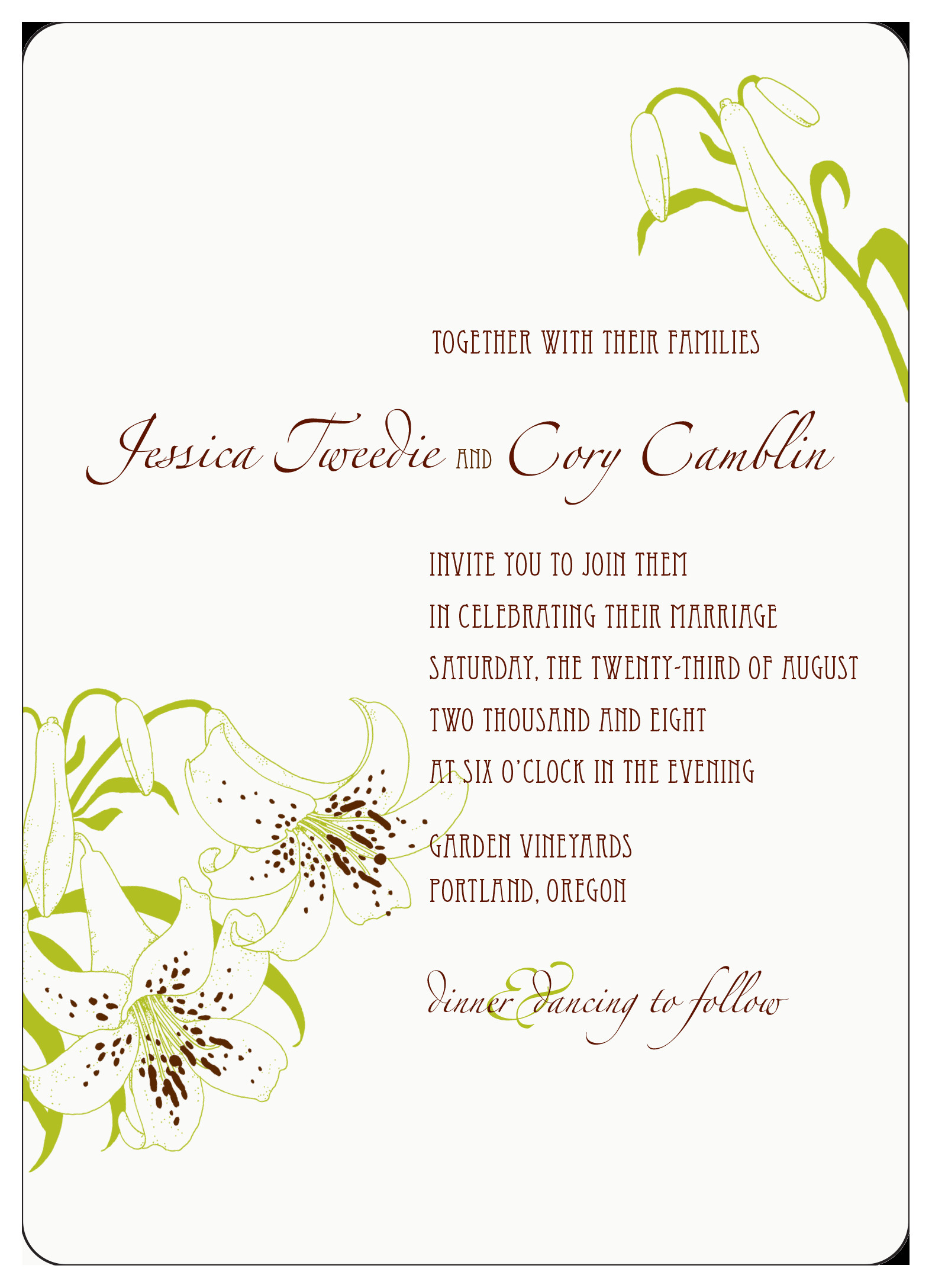 Adobe Illustrator Wedding Invitation Template Adobe Illustrator Wedding Invitation 2008 by Cory