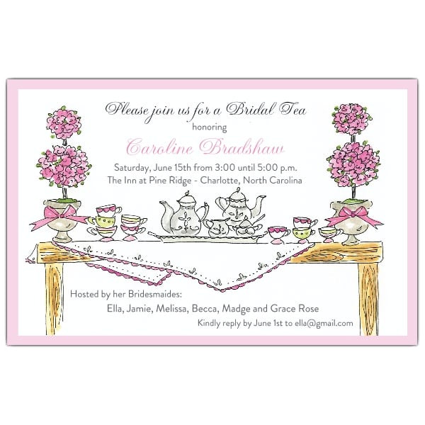 Afternoon Tea Party Invitation Template Free afternoon Tea Invitation Template