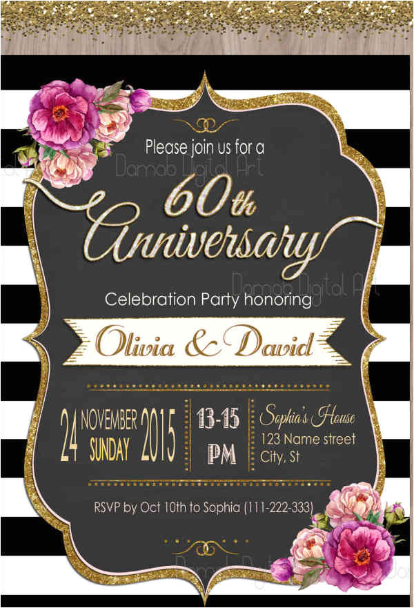 Anniversary Party Invitation Template 9 Anniversary Party Invitations Designs Templates