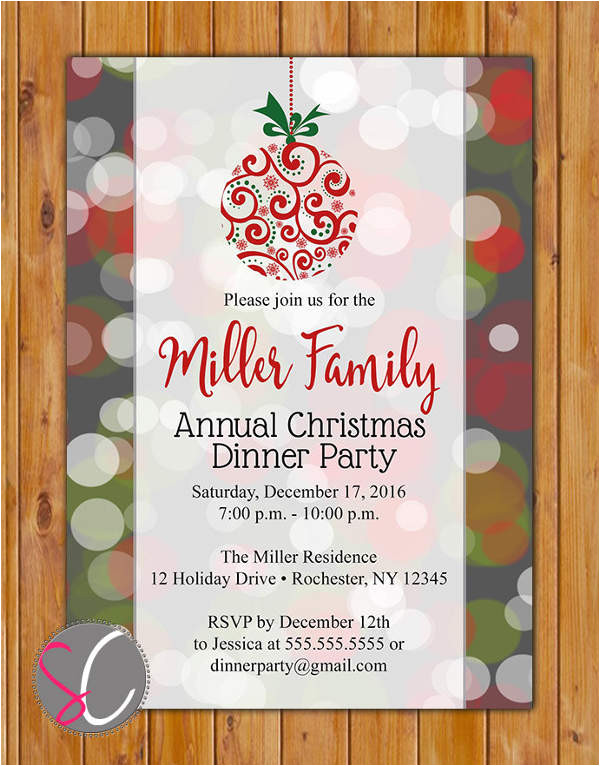 Annual Holiday Party Invitation Template 62 Printable Dinner Invitation Templates Psd Ai Word