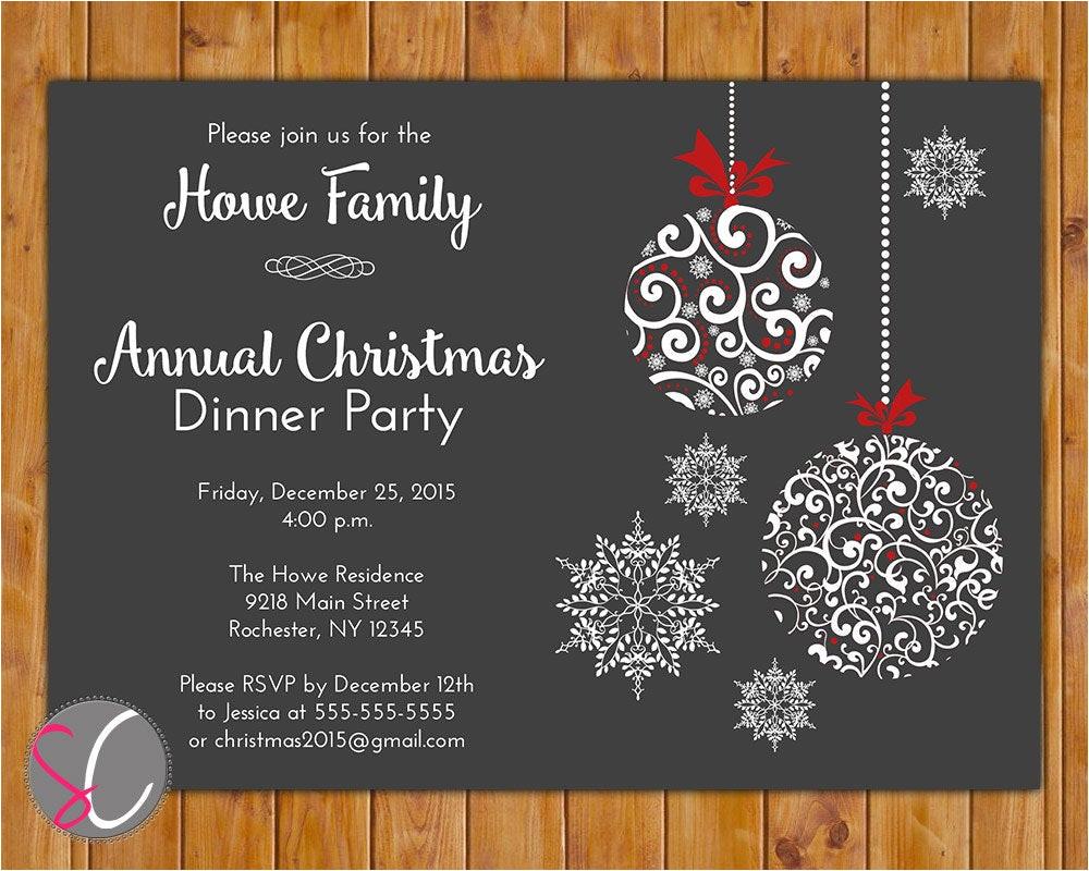 Annual Holiday Party Invitation Template Country Christmas Invitation Templates Merry Christmas
