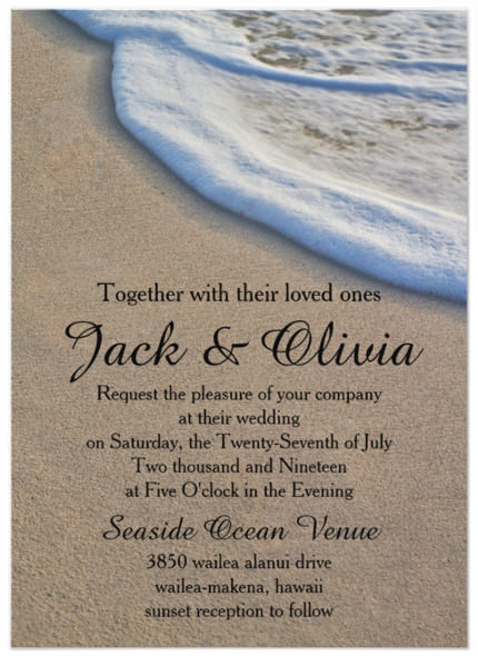 Beach Wedding Invitation Template 26 Beach Wedding Invitation Templates Psd Ai Word