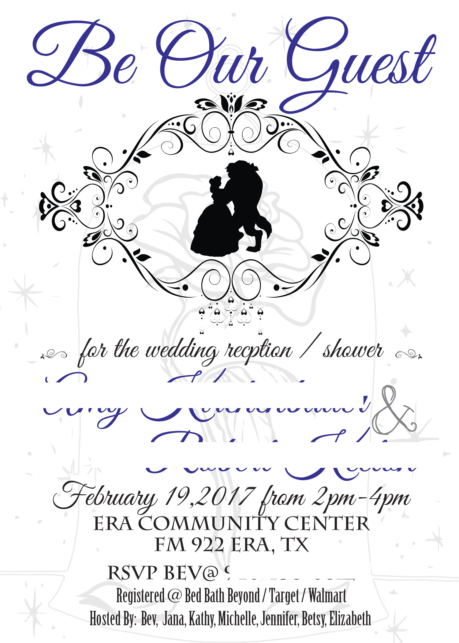 Beauty and the Beast Wedding Invitation Template Beauty and the Beast Wedding Invitation A Little Warped