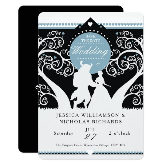 Beauty and the Beast Wedding Invitation Template Beauty the Beast Wedding Invitation Zazzle Com