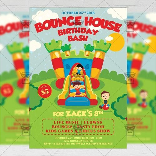 Birthday Invitation Card Template Psd Invitation Card A5 Psd Template Kids Birthday Bash Birthday Invitation Card Template Psd Invitation Card A5 Psd Template Kids Birthday Bash