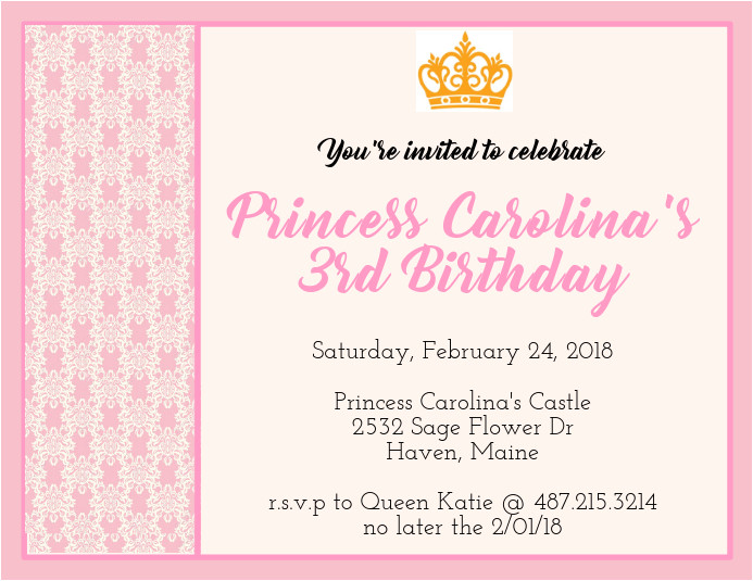 Birthday Invitation format In English Create Beautiful Birthday Invitations Easily Postermywall