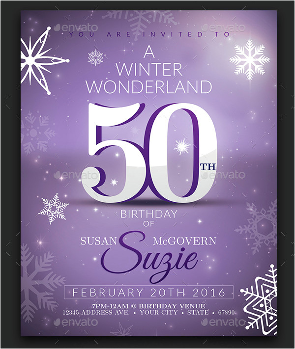 Birthday Invitation HTML Template 50th Birthday Invitation Templates 21 Free Premium