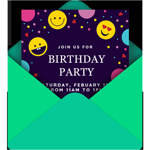Birthday Invitation Template App Download Invitation Card Maker Free by Greetings island On