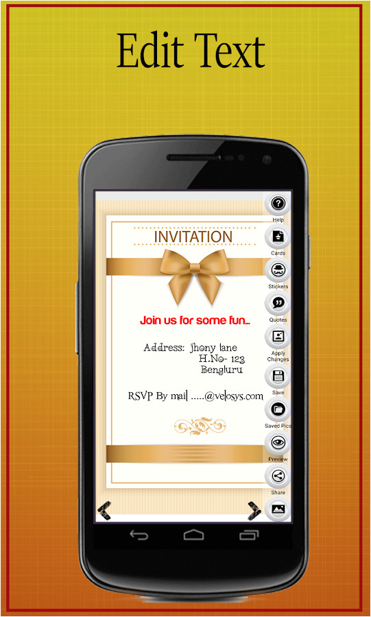 Birthday Invitation Template App Party Invitation Card Maker android Apps On Google Play