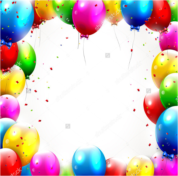 Birthday Invitation Template Balloons 21 Birthday Backgrounds Sample Example format