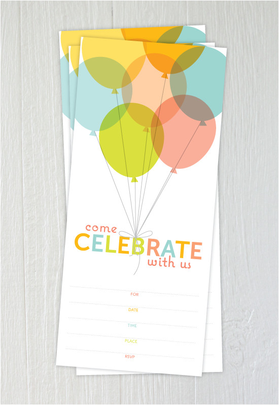 Birthday Invitation Template Balloons Free Printable Pastel Balloons Party Invitation One