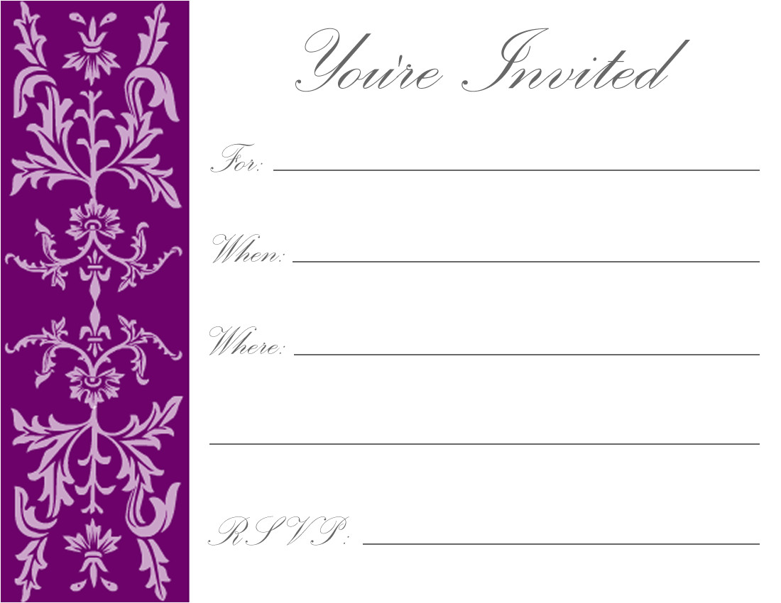 Birthday Invitation Template Black and White Printable Birthday Invitations