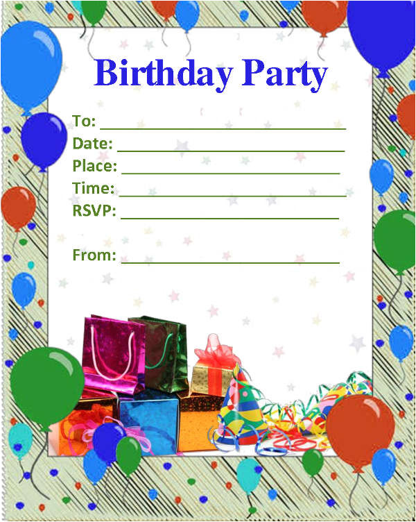 Birthday Invitation Template Blank 52 Birthday Invitation Templates Psd Ai Free