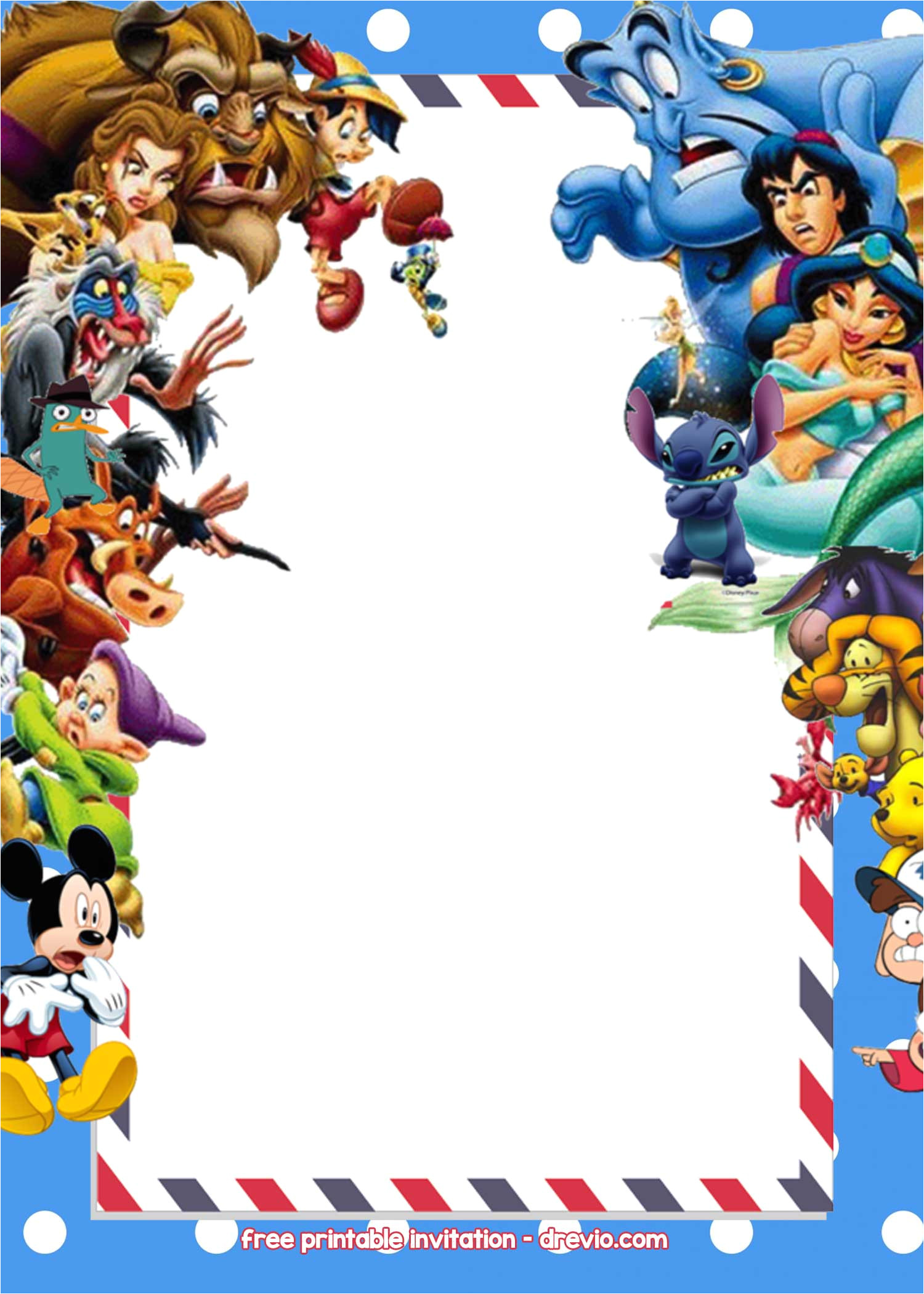 Birthday Invitation Template Disney Free Disney Invitations Templates Free Invitation
