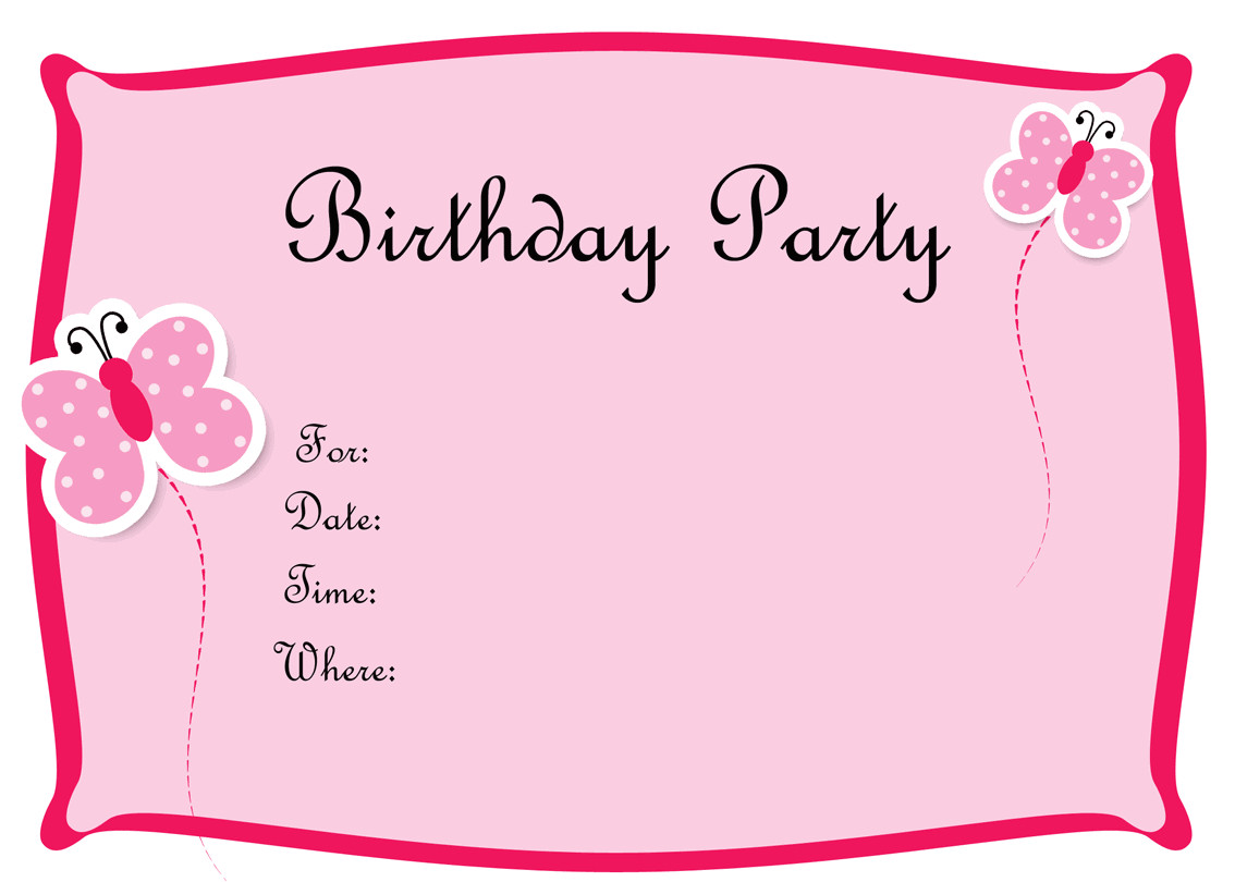 Birthday Invitation Template Maker 5 Images Several Different Birthday Invitation Maker