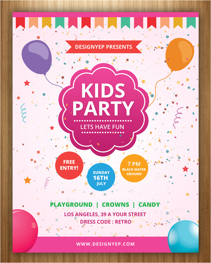 Birthday Invitation Template Psd Free 17 Free Birthday Invitation Templates Psd Designyep