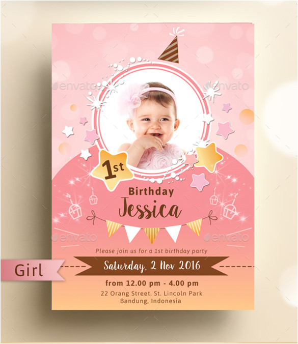 Birthday Invitation Template Psd Free 33 Kids Birthday Invitation Templates Psd Vector Eps
