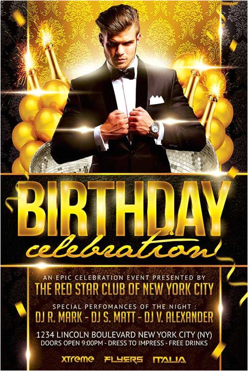 Birthday Invitation Templates Club Flyer Style Pin by Shandell Jenkins On Bday Party Flyer Elegant