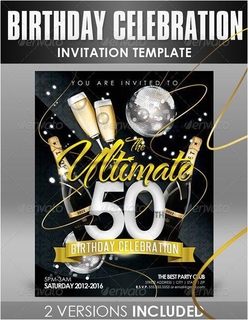 Birthday Invitation Templates Club Flyer Style top 10 Best Anniversary Psd Flyer Templates