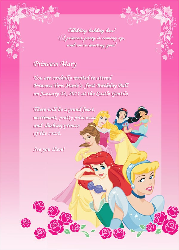 Birthday Invitation Templates Disney Princess Disney Princess Birthday Party Invitation Template Birthday Invitation Templates Disney Princess Disney Princess Birthday Party Invitation Template