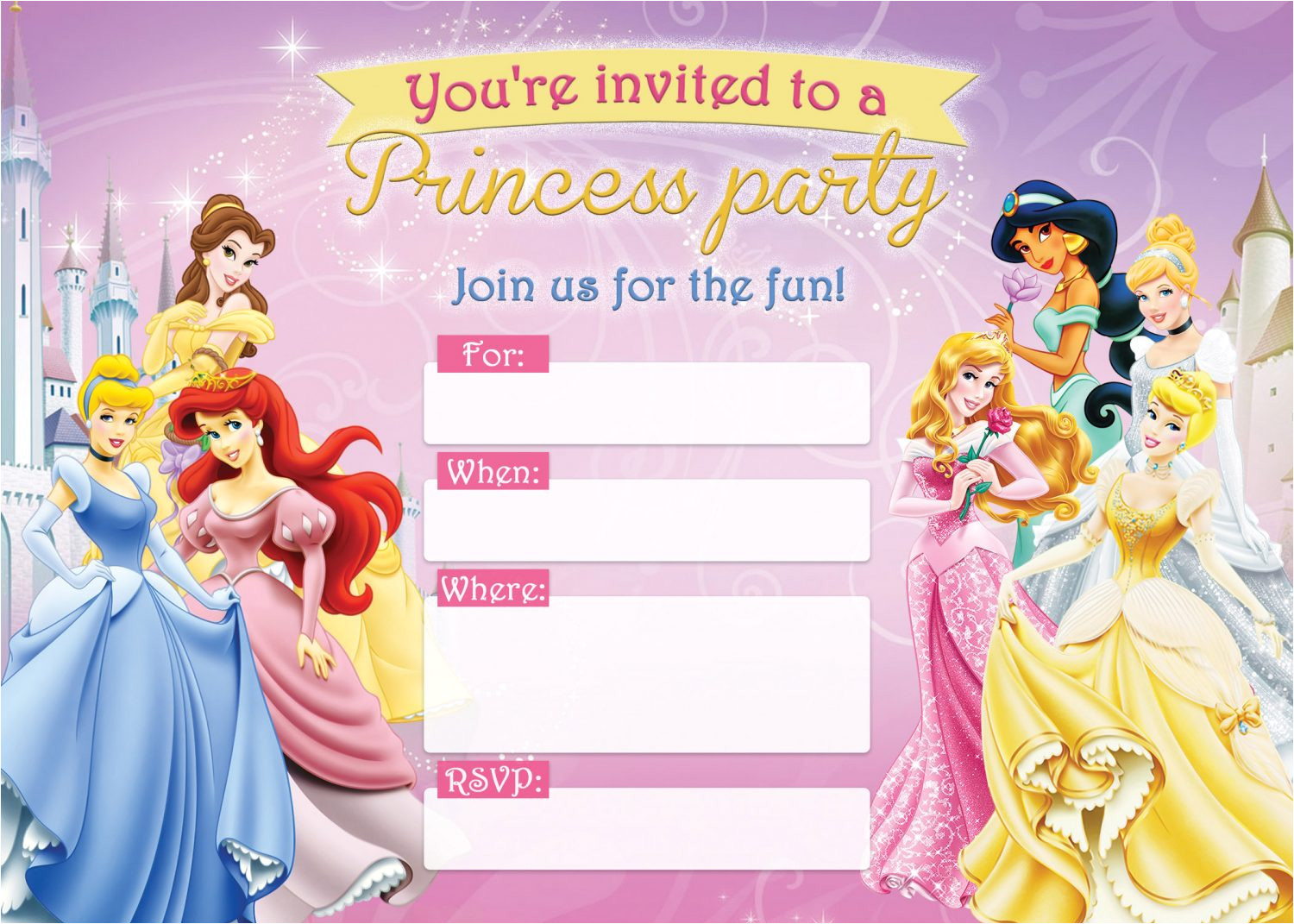 Birthday Invitation Templates Disney Princess Free Printable Disney Princess Birthday Invitations D is Birthday Invitation Templates Disney Princess Free Printable Disney Princess Birthday Invitations D is