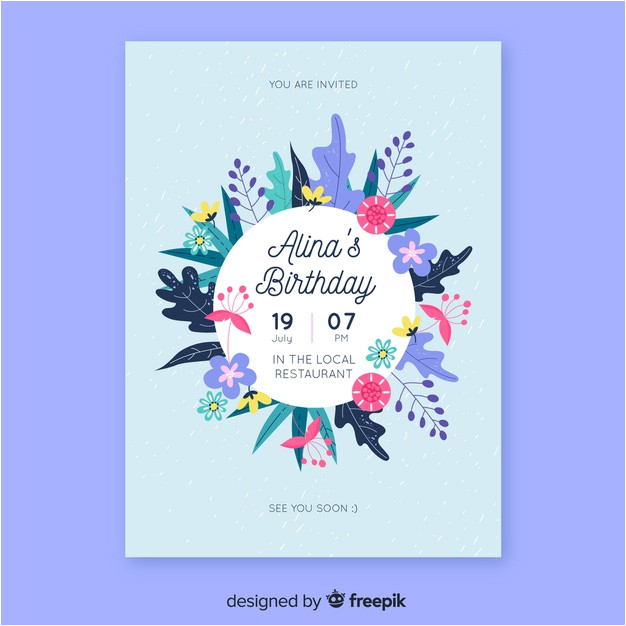 Birthday Invitation Templates Vector Free Download Floral Birthday Invitation Template Vector Free Download Birthday Invitation Templates Vector Free Download Floral Birthday Invitation Template Vector Free Download