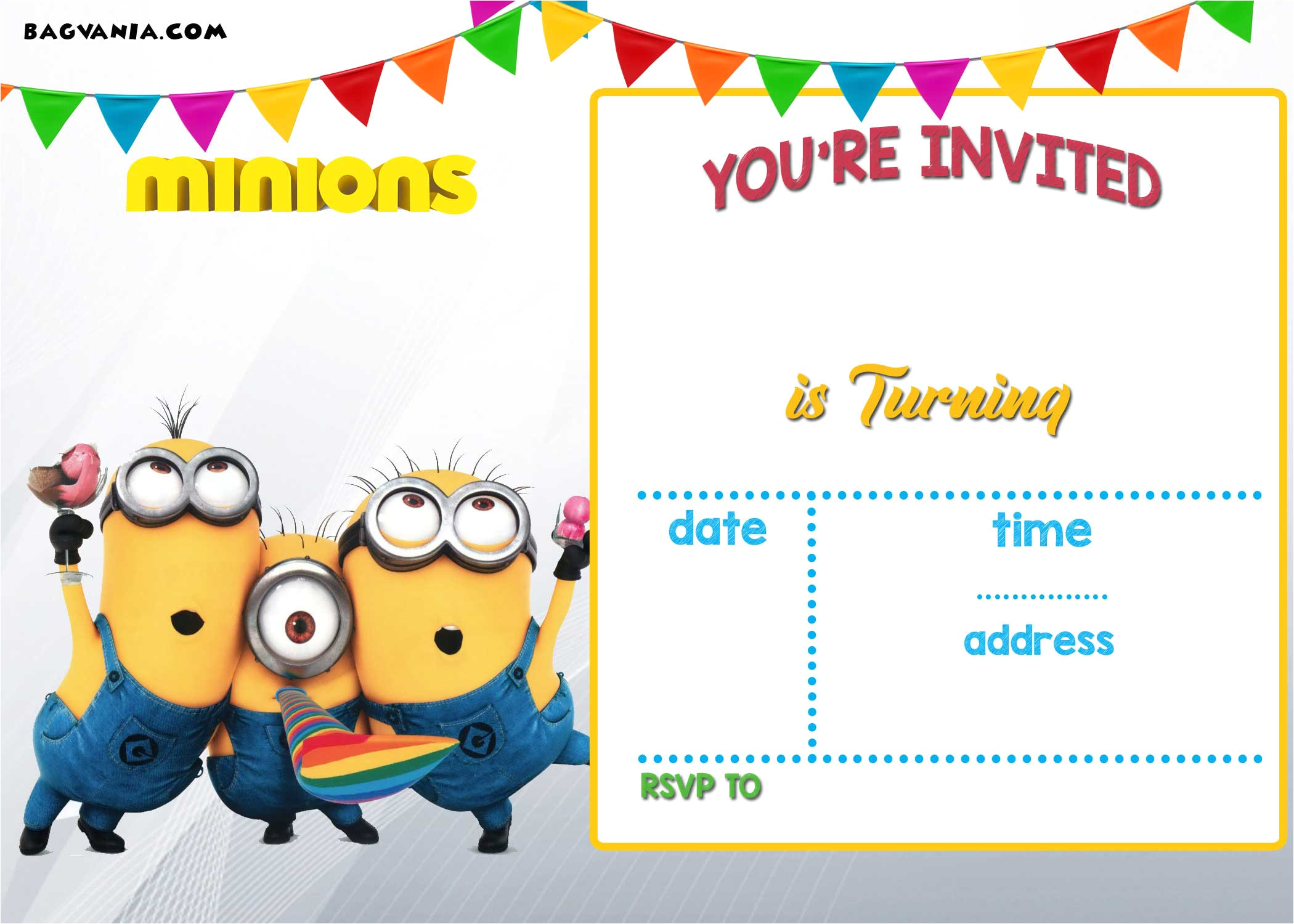 Birthday Party Invitation Template Printable Updated Bunch Of Minion Birthday Party Invitations Ideas
