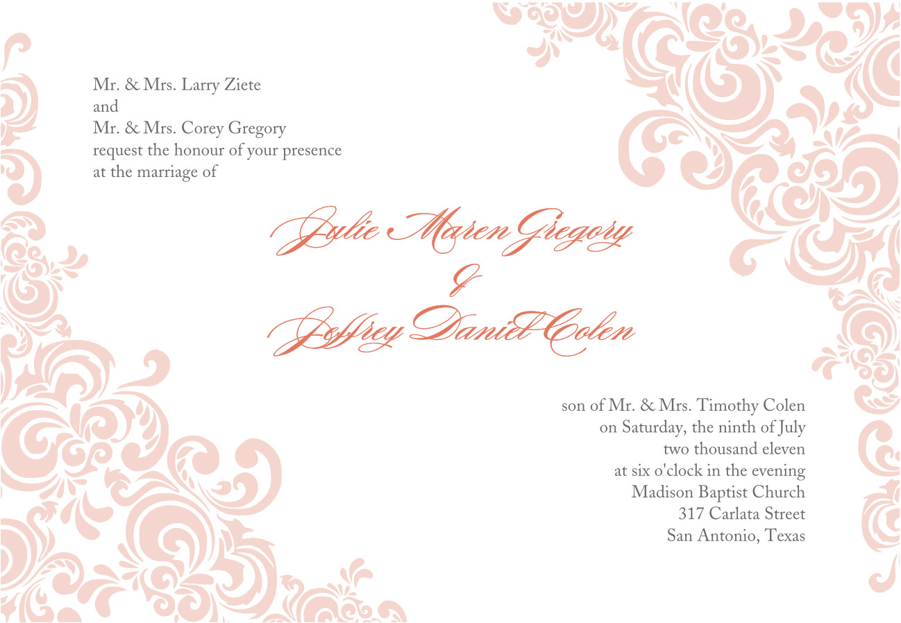 Blank Invitation Wedding Template Blank Wedding Invitations Templates Blank Invitation Wedding Template Blank Wedding Invitations Templates