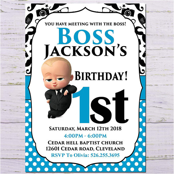 Boss Baby Birthday Invitation Template African Boss Baby Birthday Invitation Boss Baby Birthday