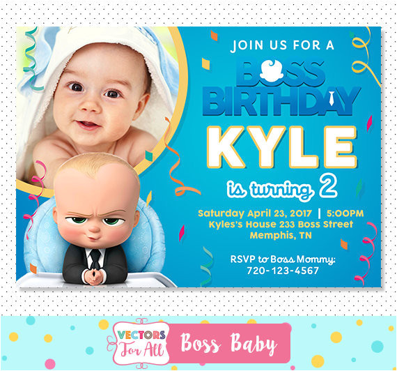 Boss Baby Birthday Invitation Template Boss Baby Invitation Boss Baby Party Boss Baby Invite Boss